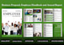 design company profile, proposal, employee handbook, annual report and ebook